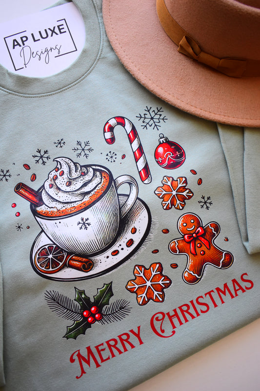 XMAS Gingerbread Coffee Crewneck Sweatshirt