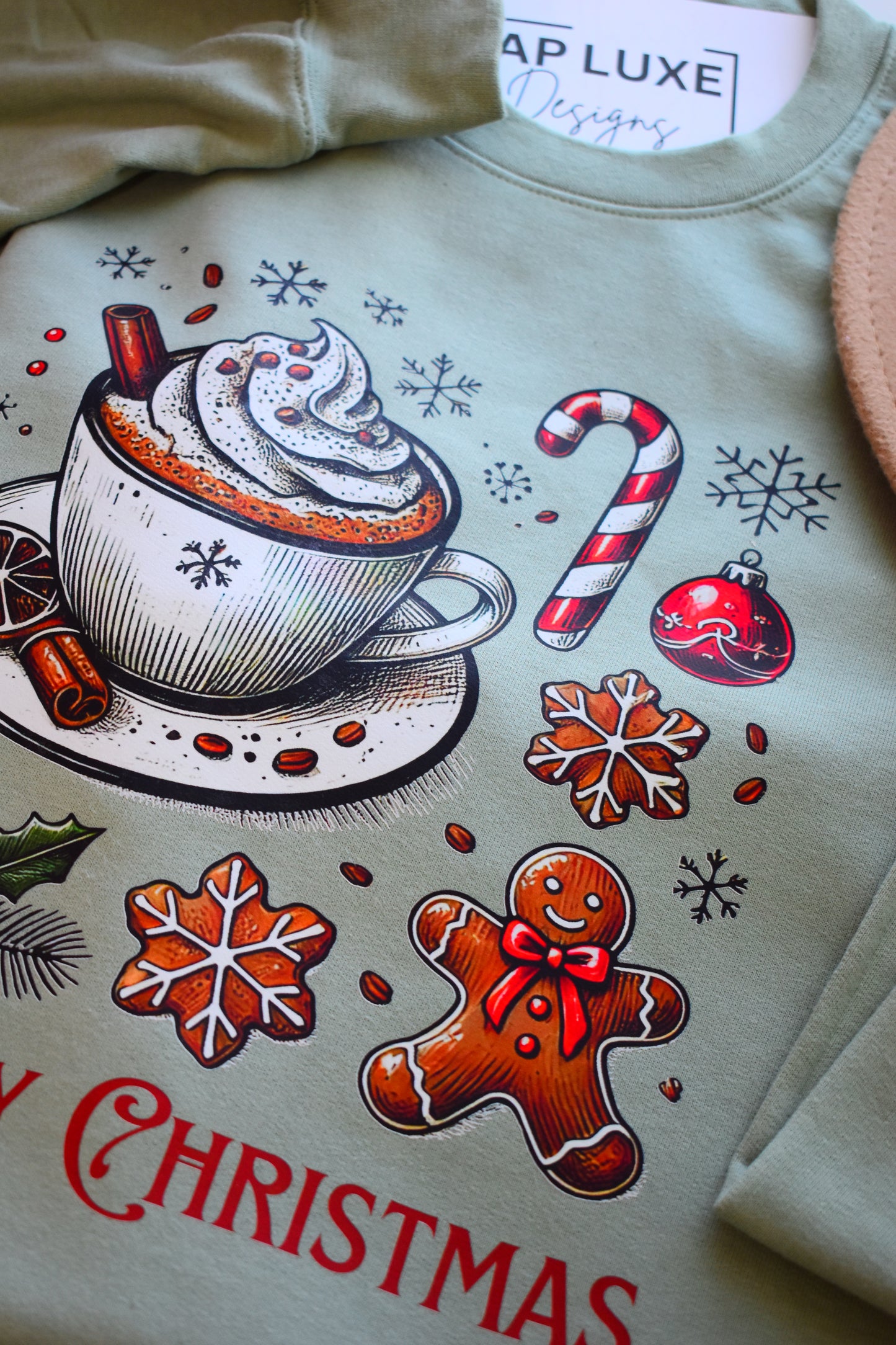 XMAS Gingerbread Coffee Crewneck Sweatshirt