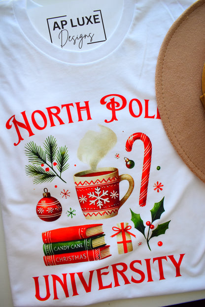 North Pole University T-shirt