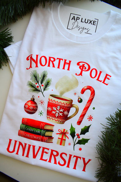 North Pole University T-shirt