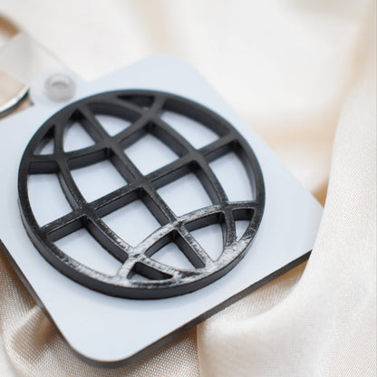 Social Media Acrylic Custom QR Keychain